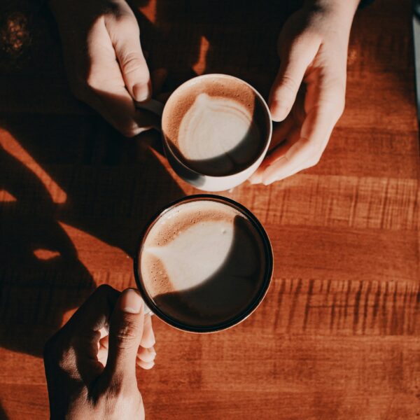Business meeting over coffee